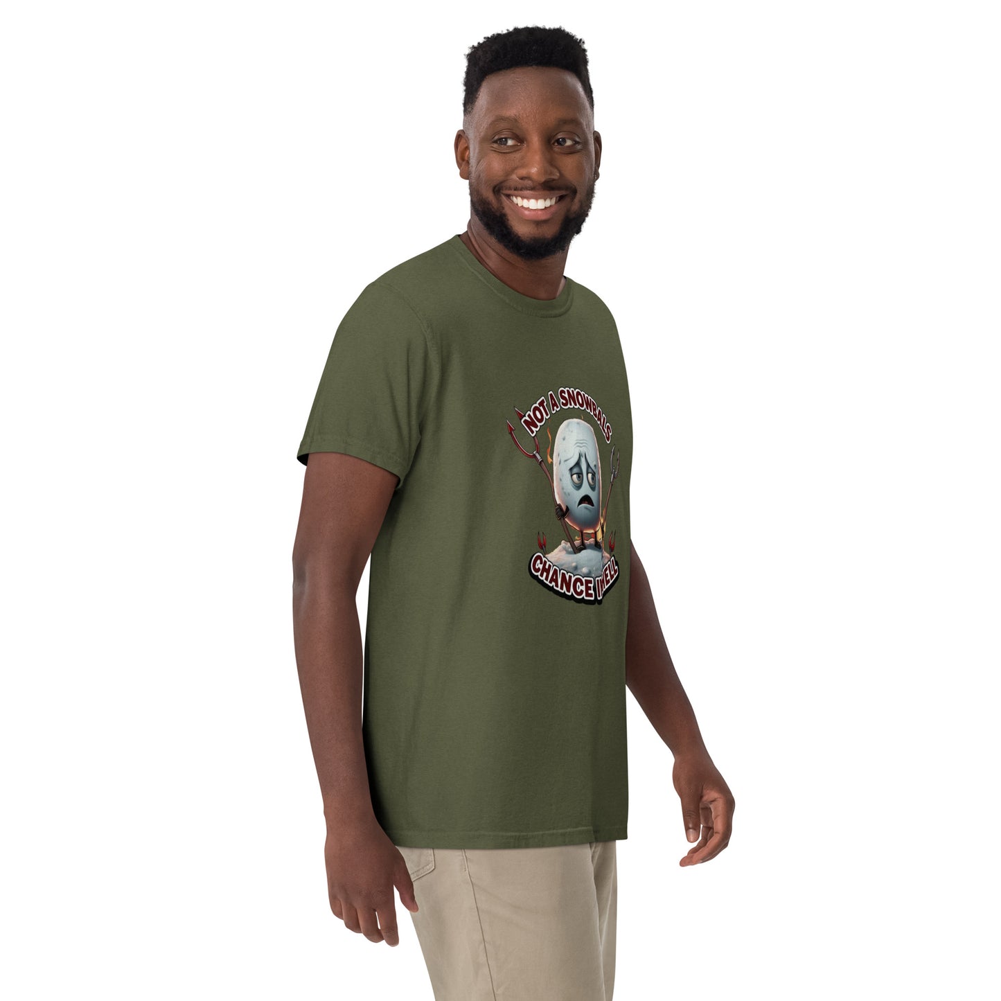 Not a Snowball’s Chance in Hell Unisex garment-dyed heavyweight t-shirt  from Rare Plus Apparel – unique movie & pop culture inspired design.