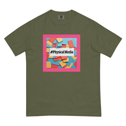 #PhysicalMedia Unisex garment-dyed heavyweight t-shirt - Rare Plus Apparel!