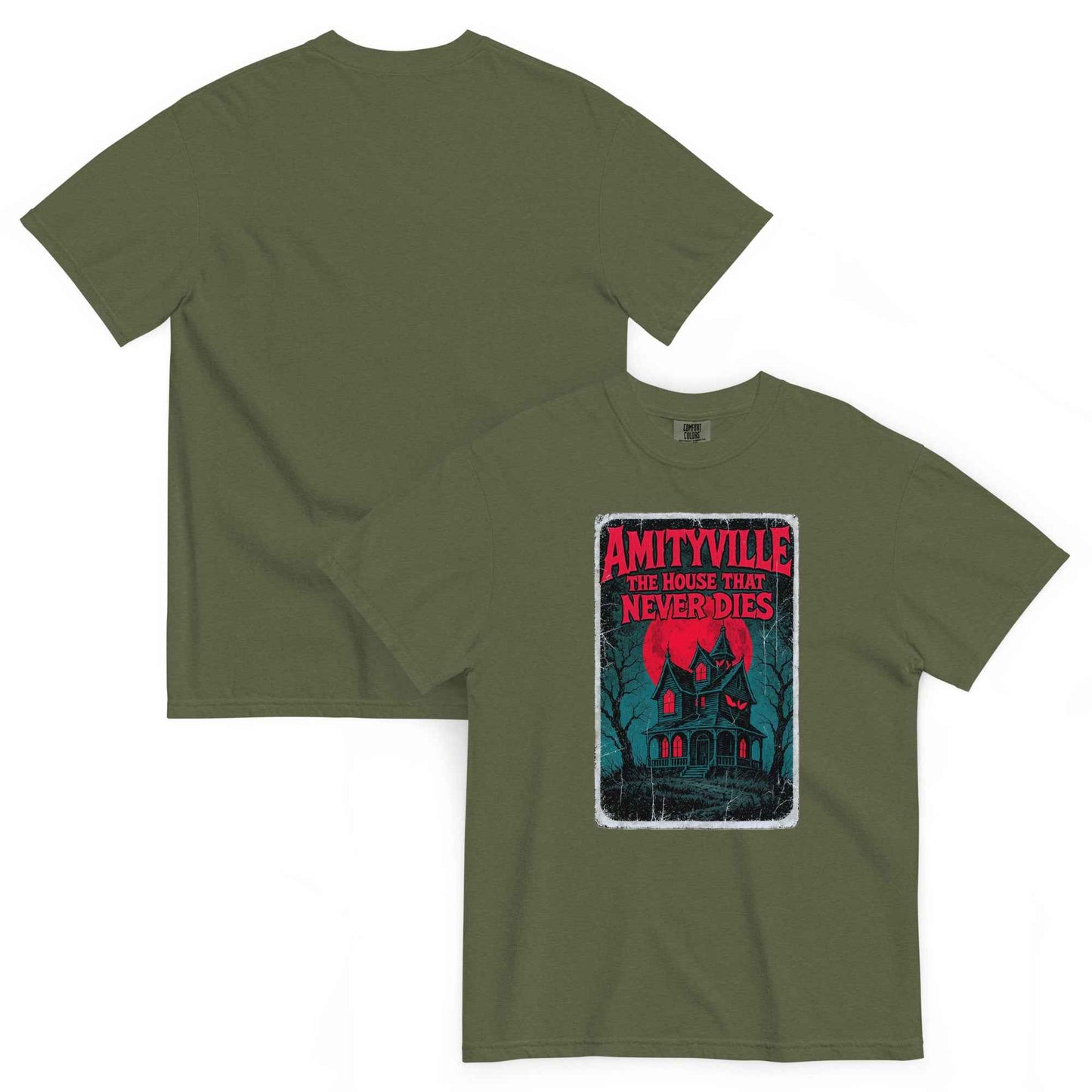 Amityville — The House That Never Dies Unisex t-shirt garment-dyed heavyweight