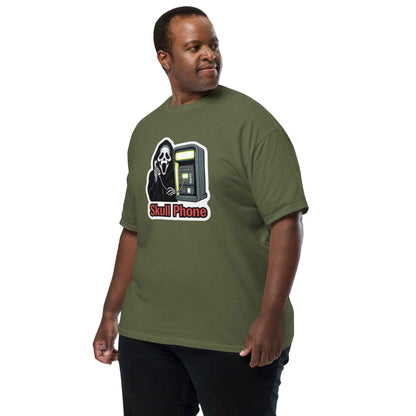 Skull Phone Skeleton Unisex garment-dyed heavyweight t-shirt