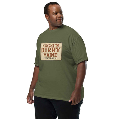 Welcome to Derry, Maine: Founded 1851 Unisex garment-dyed heavyweight t-shirt