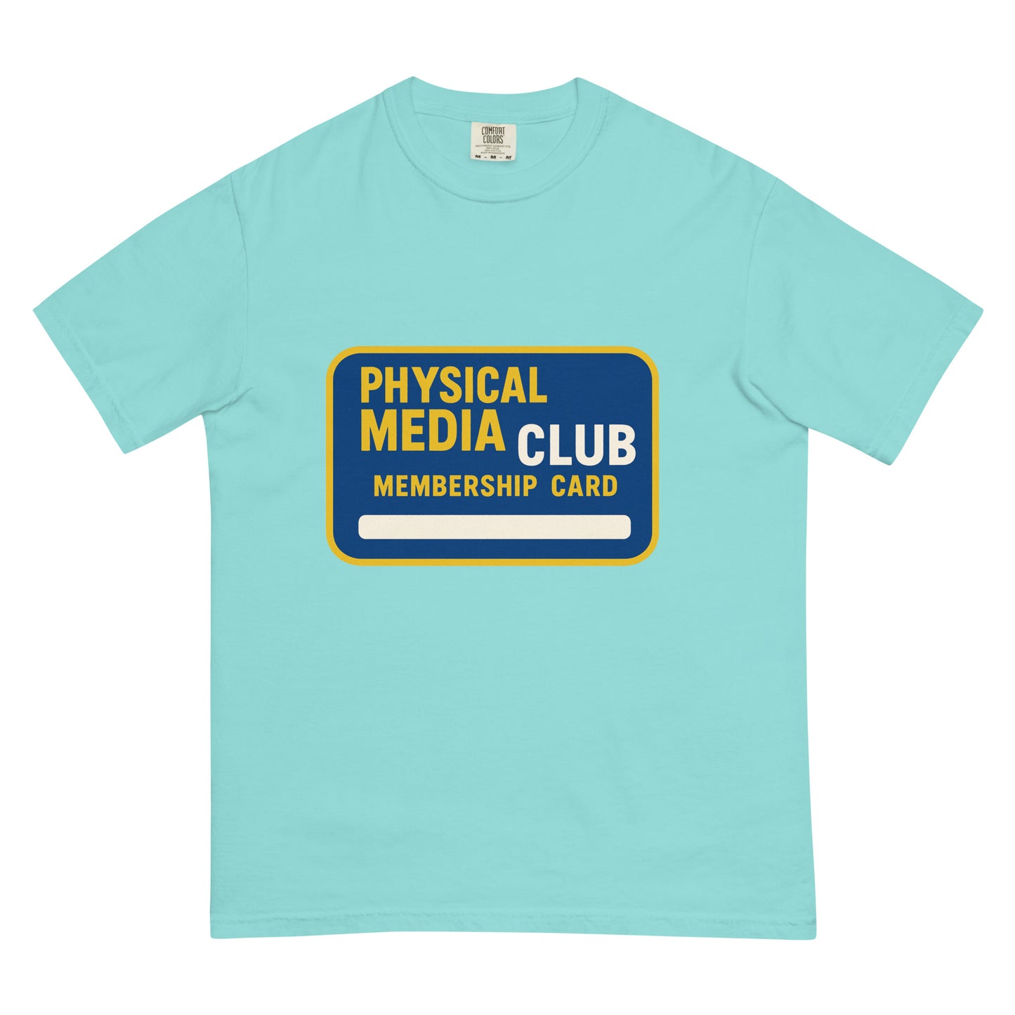 Physical Media Club Unisex garment-dyed heavyweight t-shirt  from Rare Plus Apparel – unique movie & pop culture inspired design.
