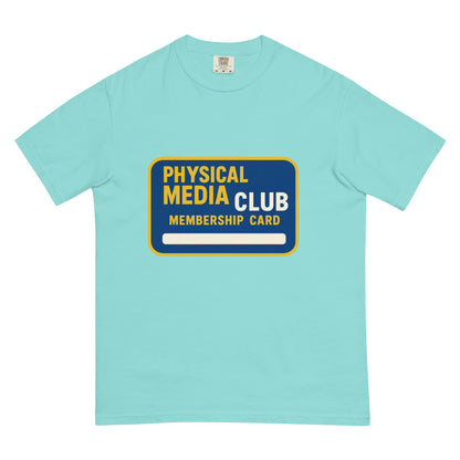 Physical Media Club Unisex garment-dyed heavyweight t-shirt  from Rare Plus Apparel – unique movie & pop culture inspired design.