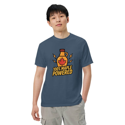 100% Maple Powered Unisex garment-dyed heavyweight t-shirt  from Rare Plus Apparel – unique movie & pop culture inspired design.