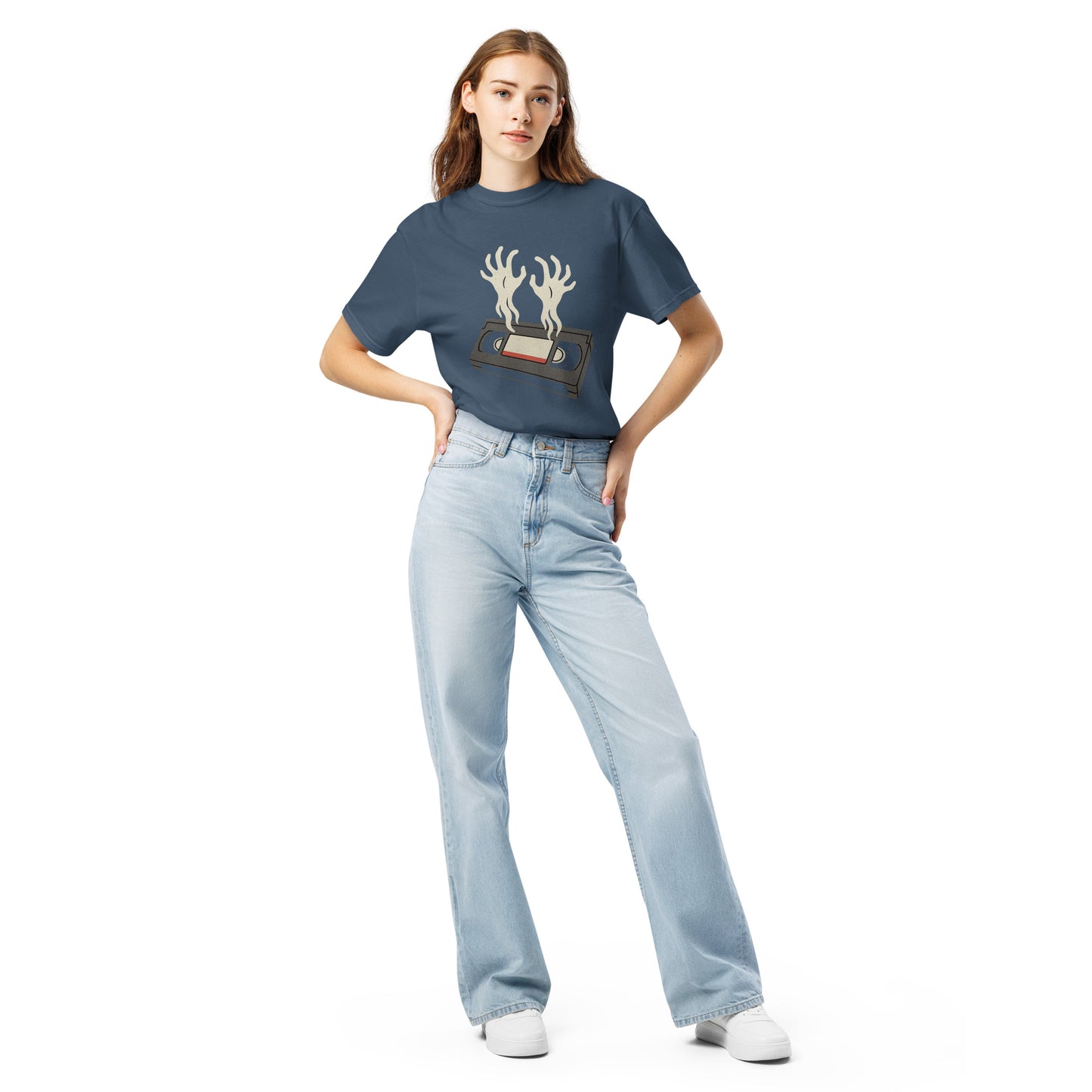 Cursed Media Unisex garment-dyed heavyweight t-shirt  from Rare Plus Apparel – unique movie & pop culture inspired design.