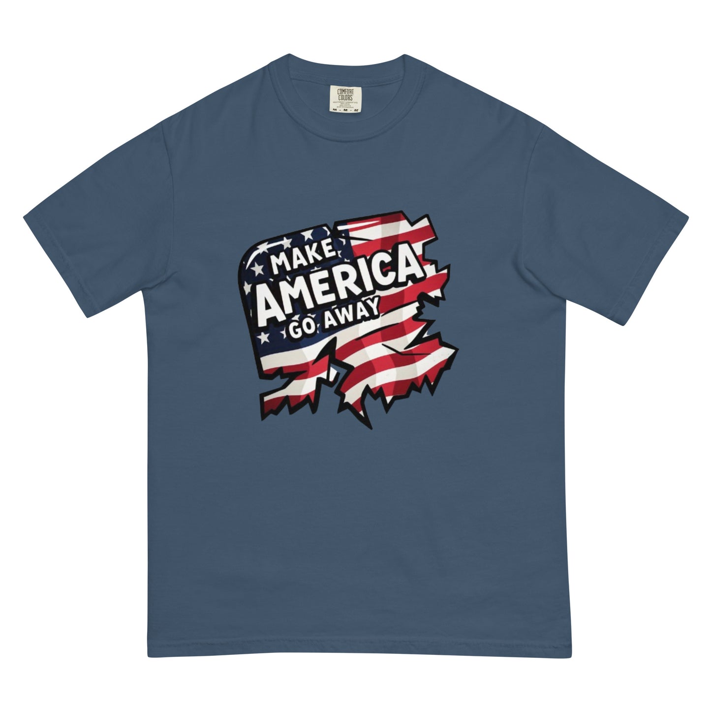 MAGA “Make America Go Away” Unisex garment-dyed heavyweight t-shirt  from Rare Plus Apparel – unique movie & pop culture inspired design.