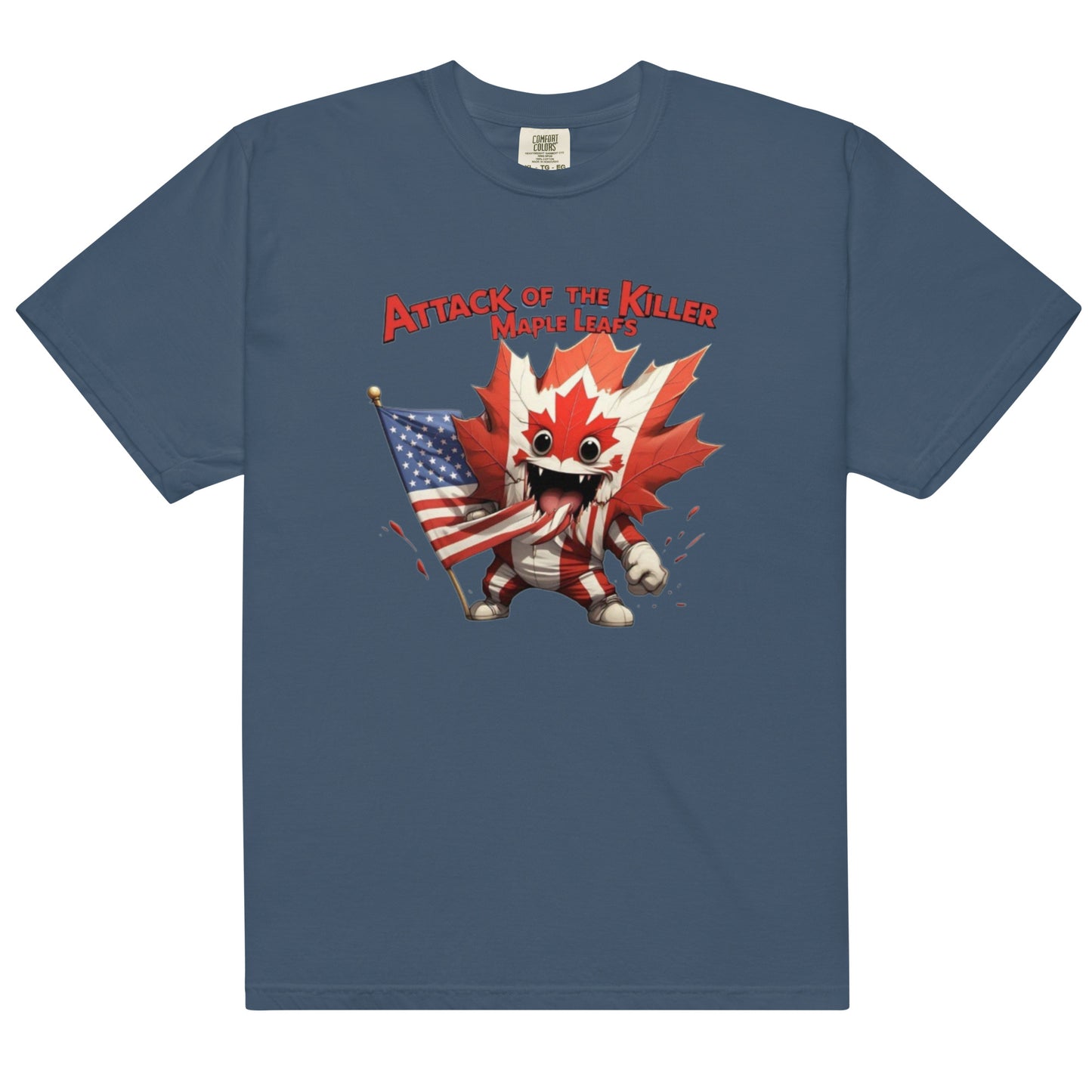 Maple Mayhem Unisex garment-dyed heavyweight t-shirt  from Rare Plus Apparel – unique movie & pop culture inspired design.