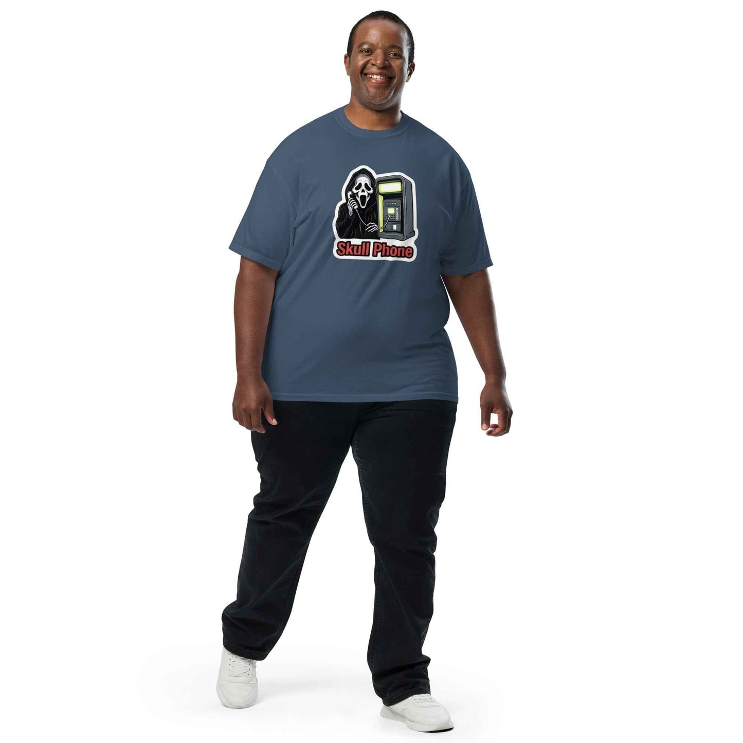 Skull Phone Skeleton Unisex garment-dyed heavyweight t-shirt