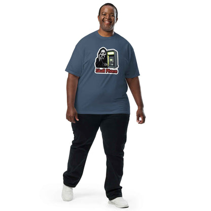 Skull Phone Skeleton Unisex garment-dyed heavyweight t-shirt