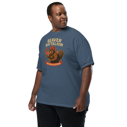 Beaver Battalion – True North Defender Unisex garment-dyed heavyweight t-shirt  from Rare Plus Apparel – unique movie & pop culture inspired design.