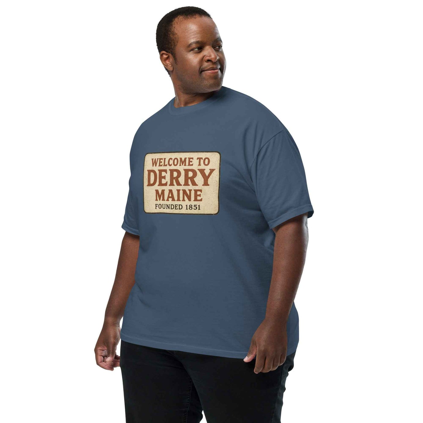Welcome to Derry, Maine: Founded 1851 Unisex garment-dyed heavyweight t-shirt