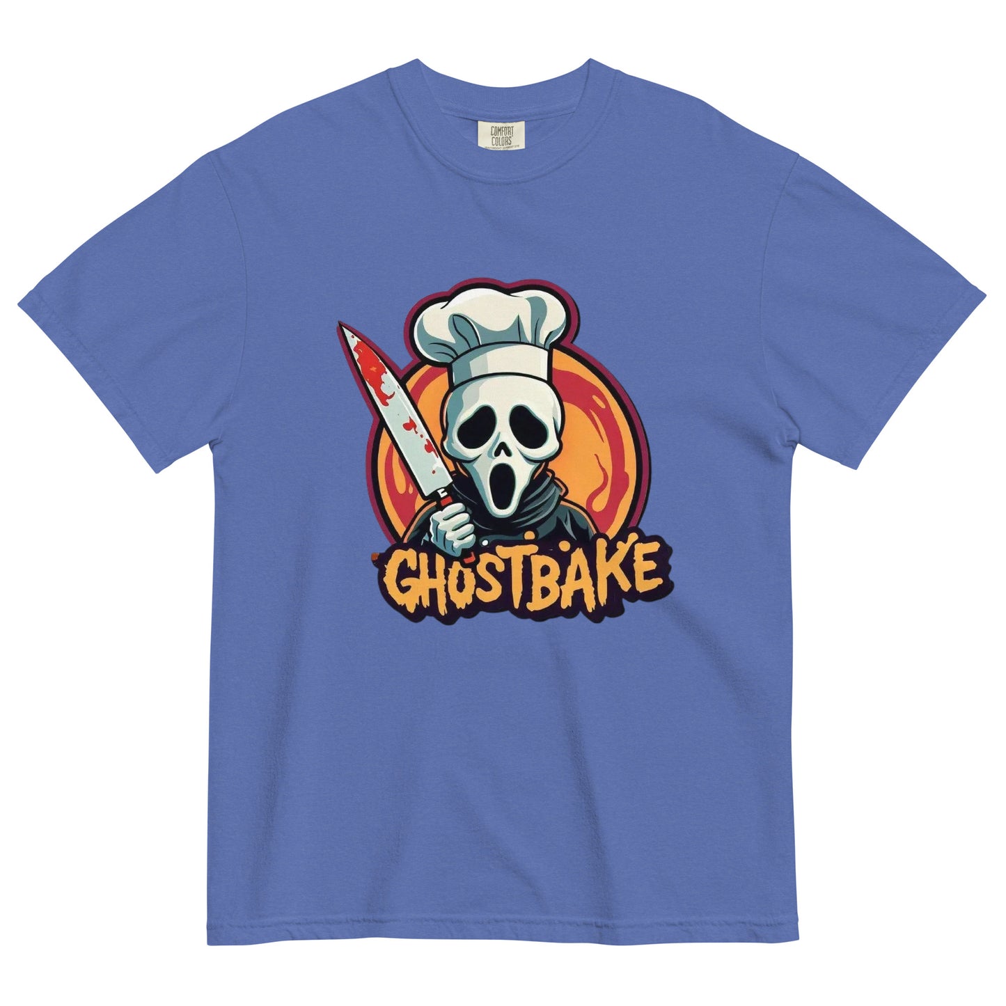 GhostBake Unisex garment-dyed heavyweight t-shirt  from Rare Plus Apparel – unique movie & pop culture inspired design.