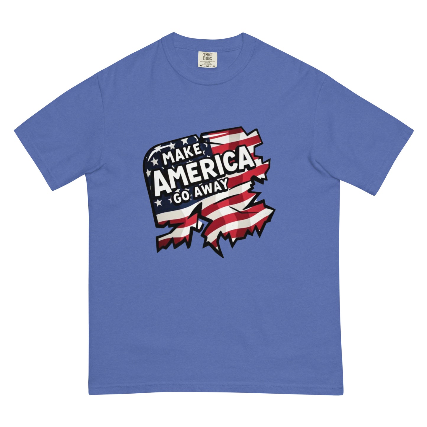 MAGA “Make America Go Away” Unisex garment-dyed heavyweight t-shirt  from Rare Plus Apparel – unique movie & pop culture inspired design.