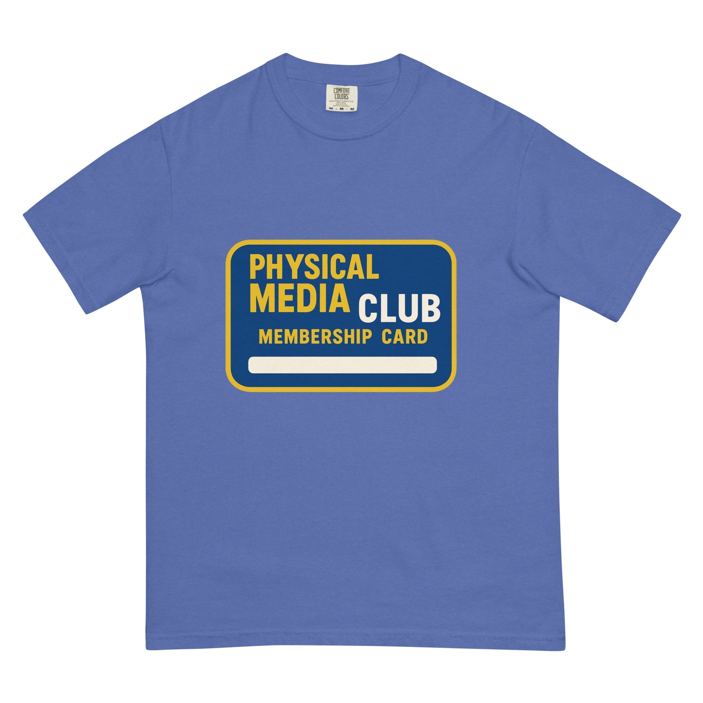Physical Media Club Unisex garment-dyed heavyweight t-shirt  from Rare Plus Apparel – unique movie & pop culture inspired design.