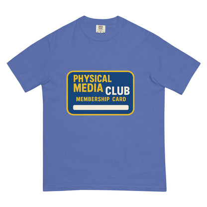 Physical Media Club Unisex garment-dyed heavyweight t-shirt  from Rare Plus Apparel – unique movie & pop culture inspired design.