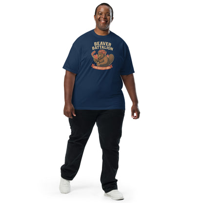 Beaver Battalion – True North Defender Unisex garment-dyed heavyweight t-shirt  from Rare Plus Apparel – unique movie & pop culture inspired design.