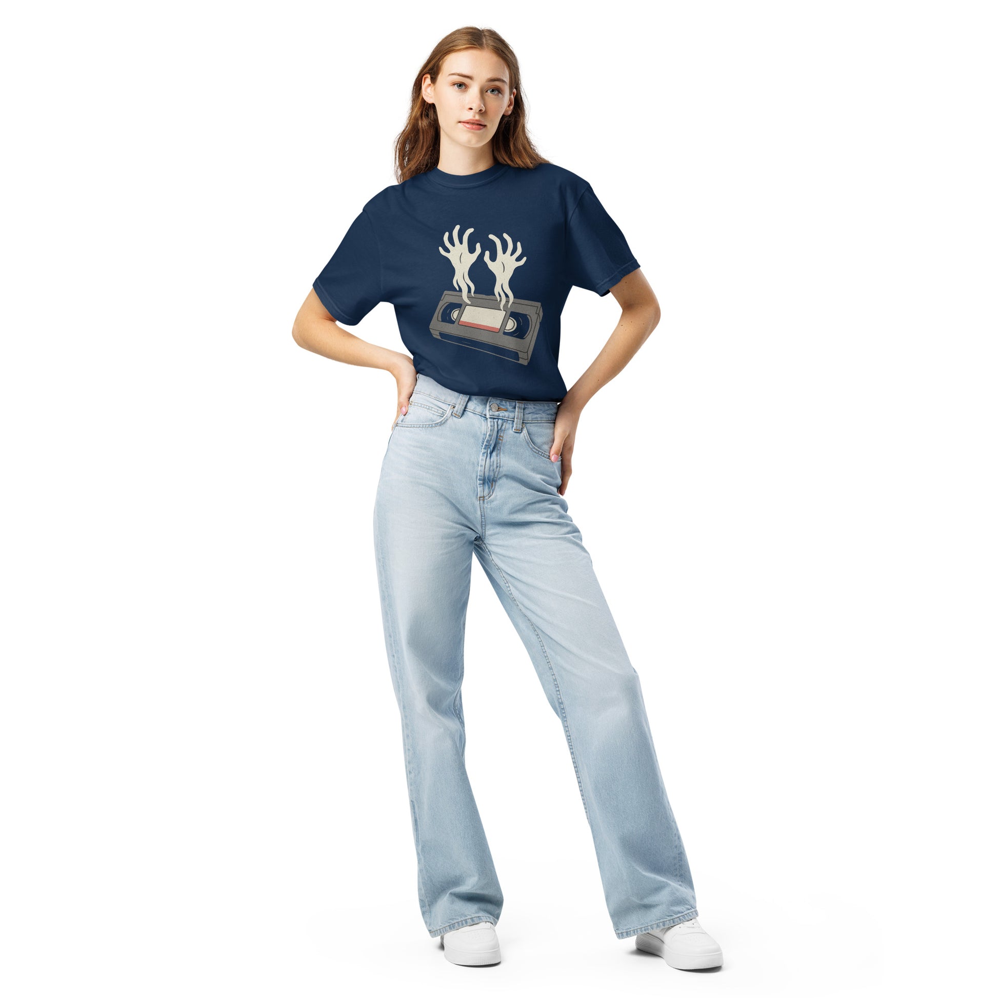 Cursed Media Unisex garment-dyed heavyweight t-shirt  from Rare Plus Apparel – unique movie & pop culture inspired design.