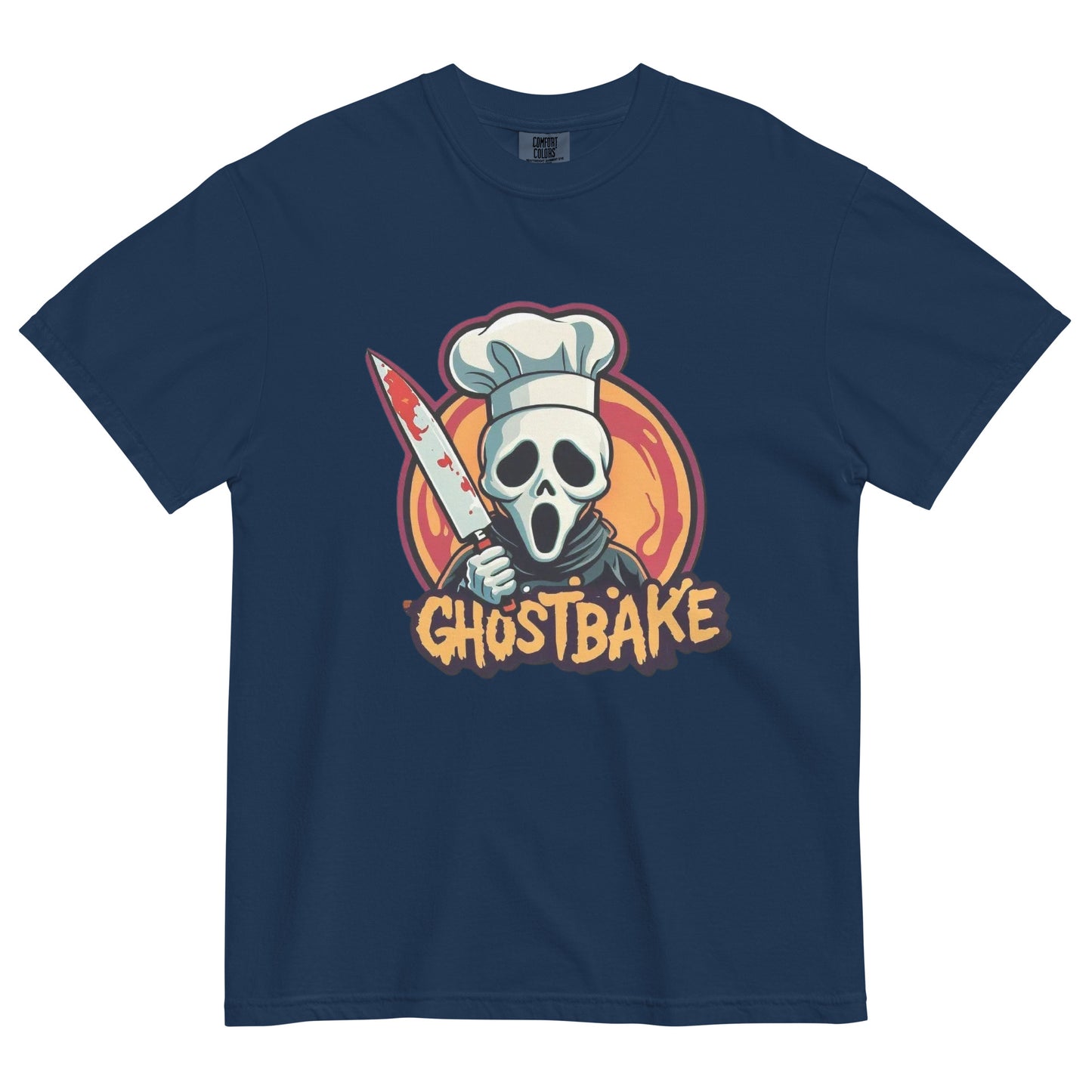 GhostBake Unisex garment-dyed heavyweight t-shirt  from Rare Plus Apparel – unique movie & pop culture inspired design.