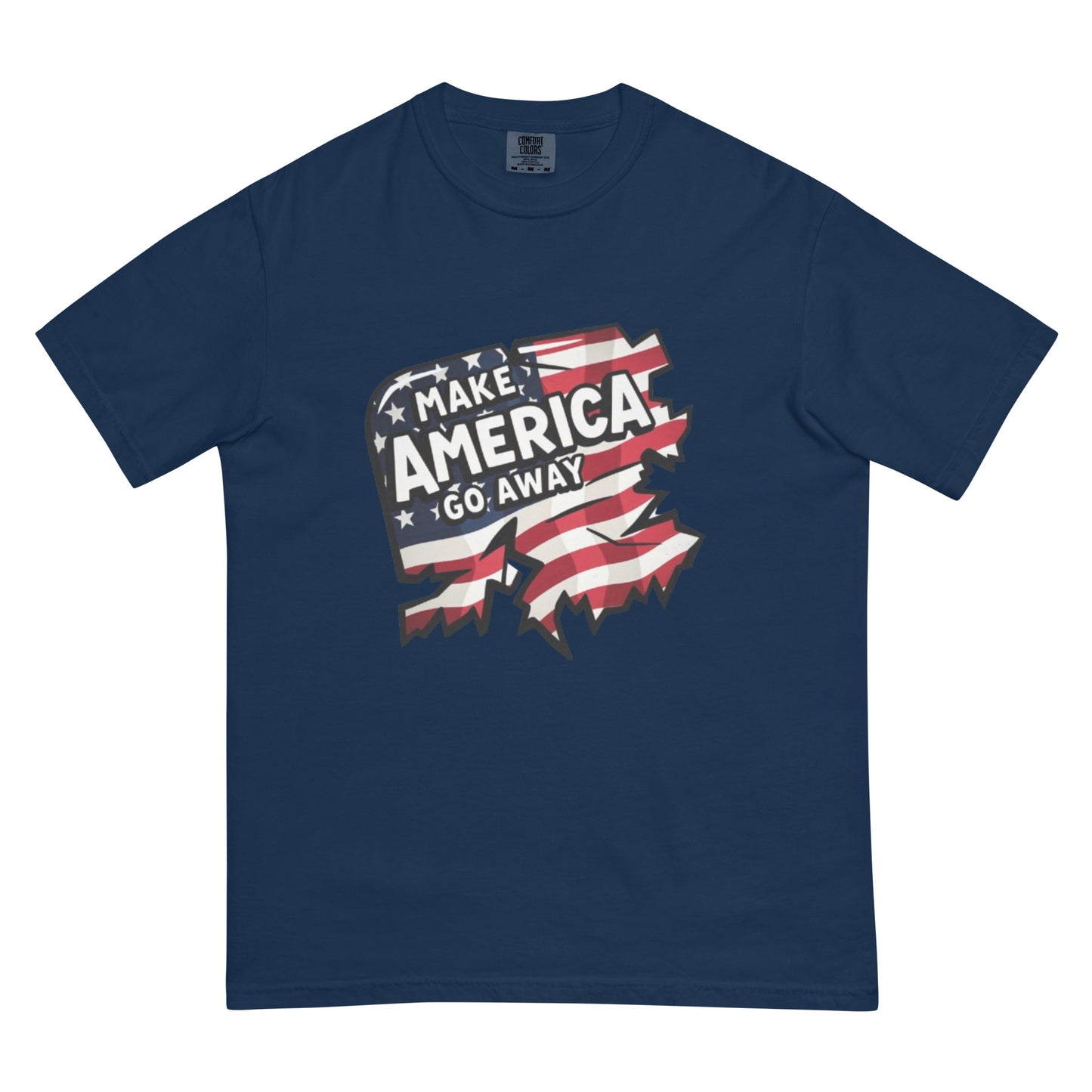 MAGA “Make America Go Away” Unisex garment-dyed heavyweight t-shirt  from Rare Plus Apparel – unique movie & pop culture inspired design.