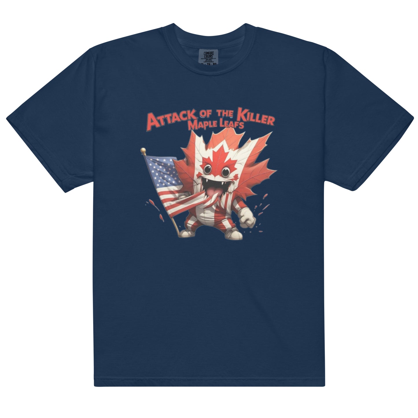 Maple Mayhem Unisex garment-dyed heavyweight t-shirt  from Rare Plus Apparel – unique movie & pop culture inspired design.