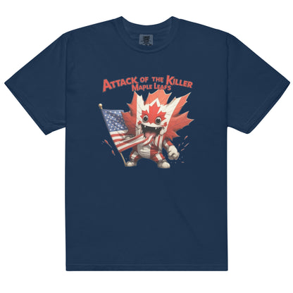 Maple Mayhem Unisex garment-dyed heavyweight t-shirt  from Rare Plus Apparel – unique movie & pop culture inspired design.