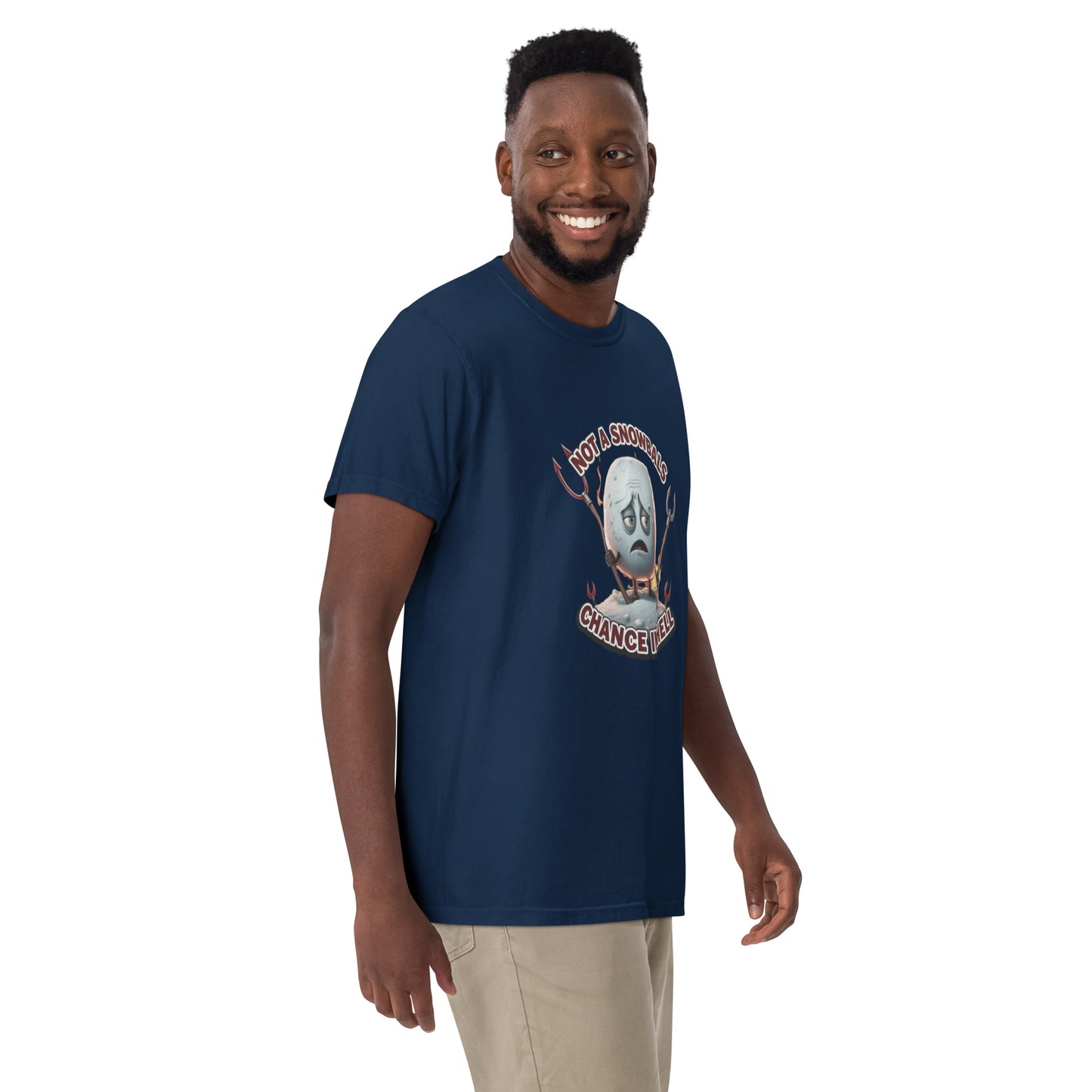Not a Snowball’s Chance in Hell Unisex garment-dyed heavyweight t-shirt  from Rare Plus Apparel – unique movie & pop culture inspired design.