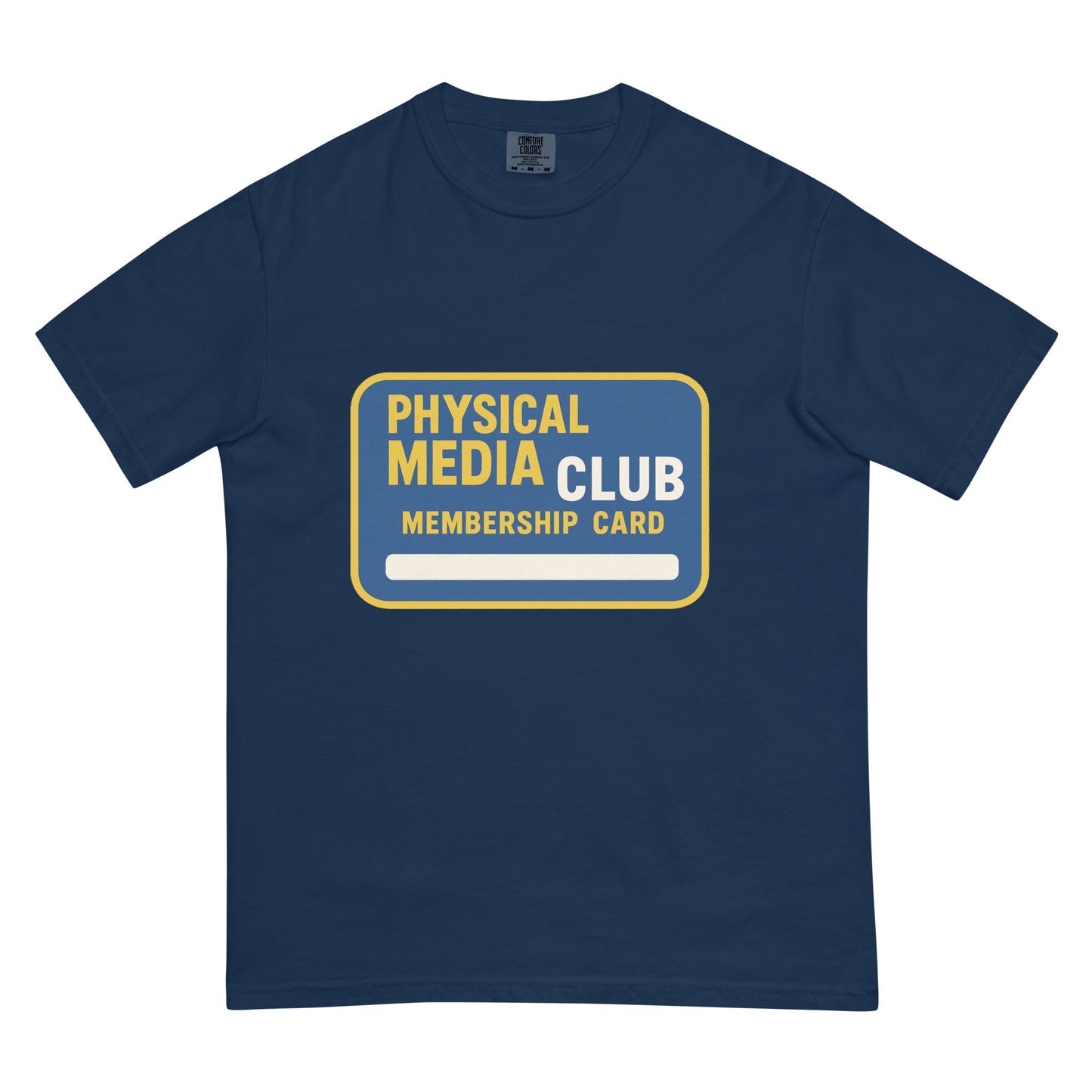 Physical Media Club Unisex garment-dyed heavyweight t-shirt  from Rare Plus Apparel – unique movie & pop culture inspired design.