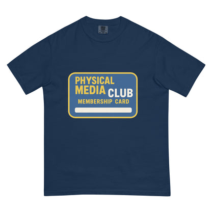 Physical Media Club Unisex garment-dyed heavyweight t-shirt  from Rare Plus Apparel – unique movie & pop culture inspired design.