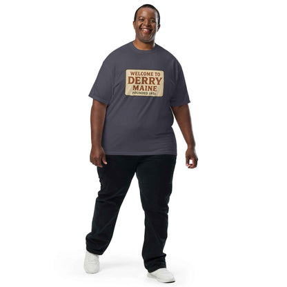Welcome to Derry, Maine: Founded 1851 Unisex garment-dyed heavyweight t-shirt