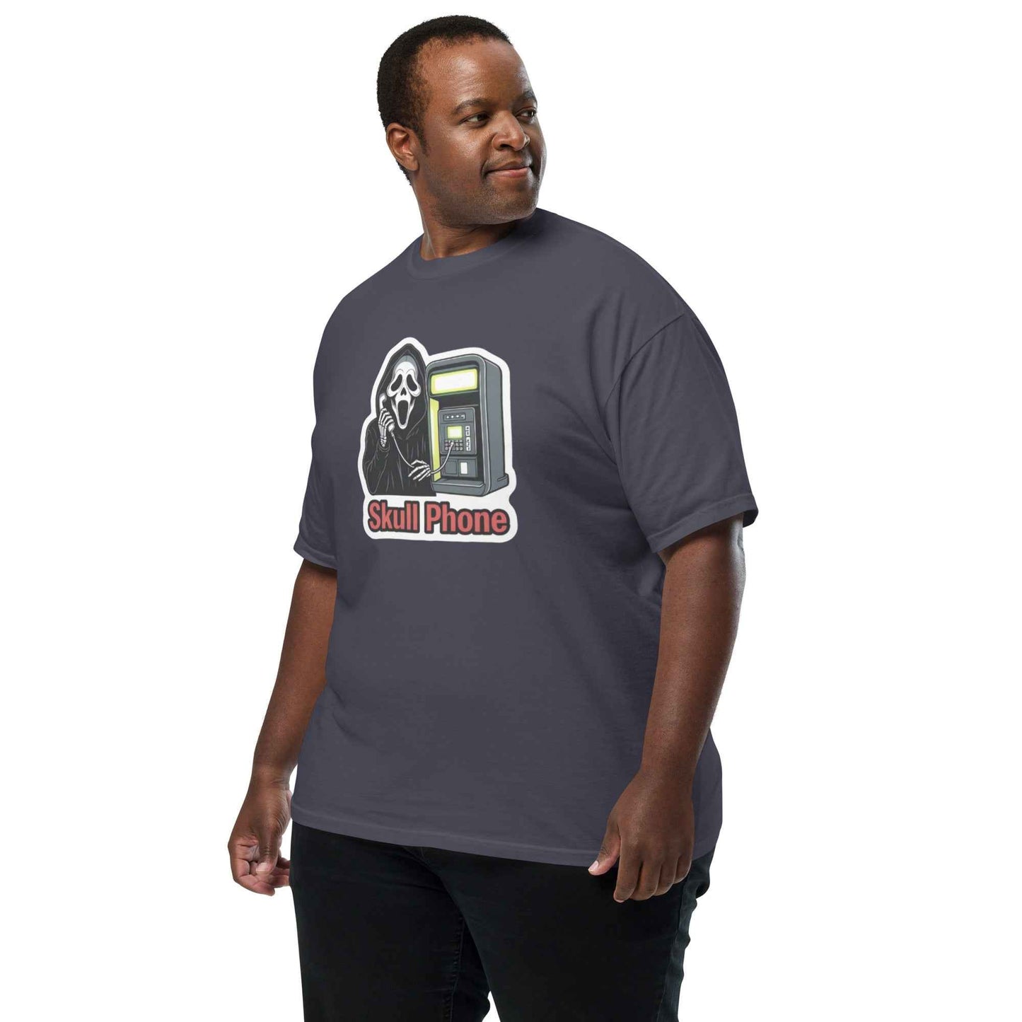 Skull Phone Skeleton Unisex garment-dyed heavyweight t-shirt
