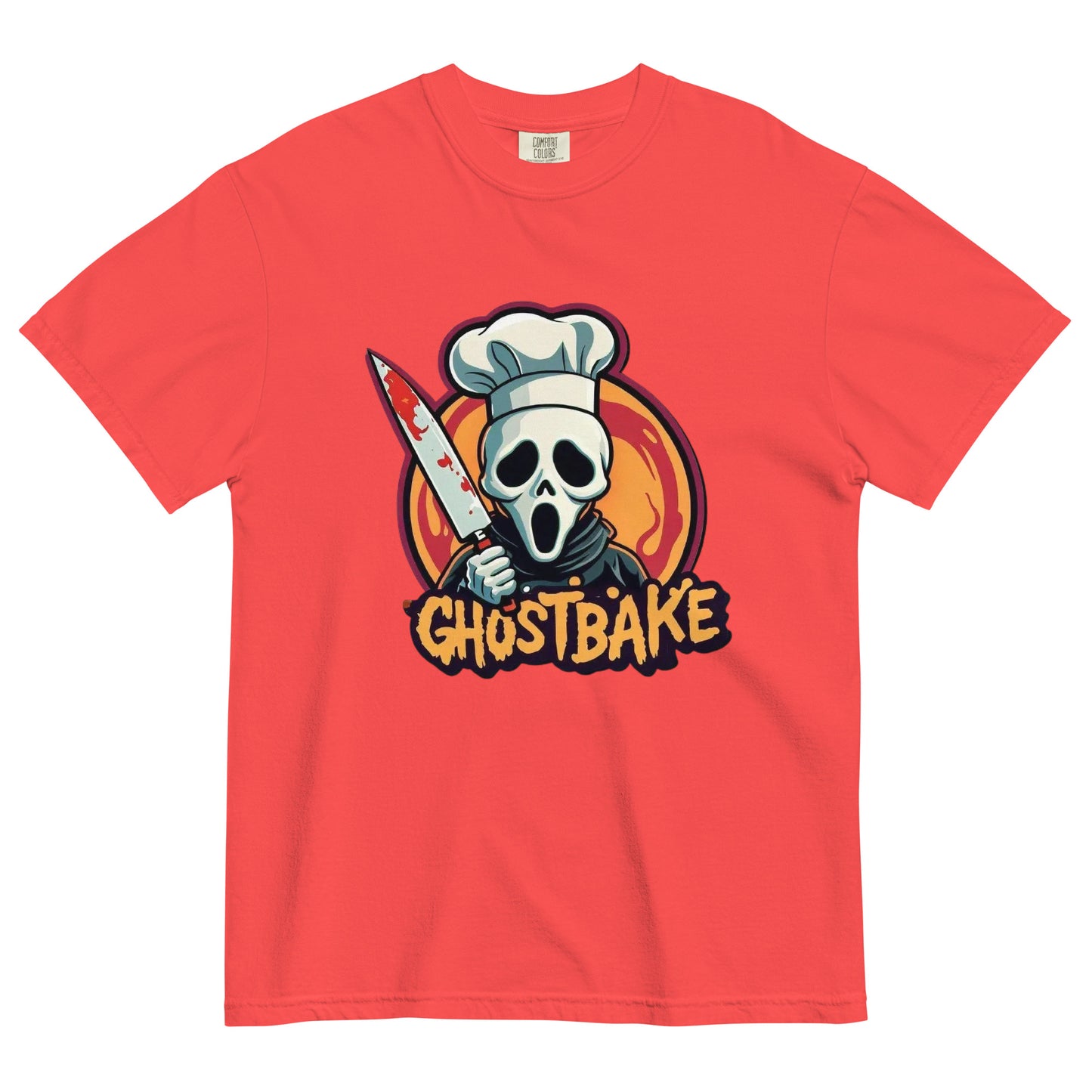 GhostBake Unisex garment-dyed heavyweight t-shirt  from Rare Plus Apparel – unique movie & pop culture inspired design.