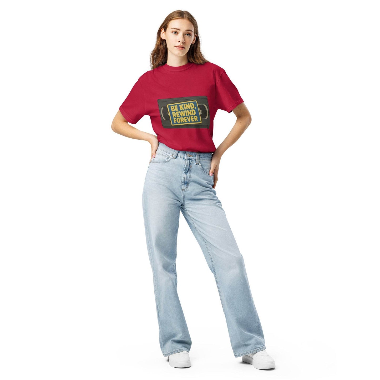 Be Kind, Rewind Forever Unisex garment-dyed heavyweight t-shirt  from Rare Plus Apparel – unique movie & pop culture inspired design.
