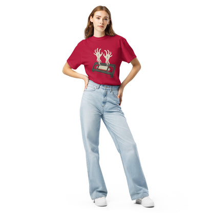 Cursed Media Unisex garment-dyed heavyweight t-shirt  from Rare Plus Apparel – unique movie & pop culture inspired design.