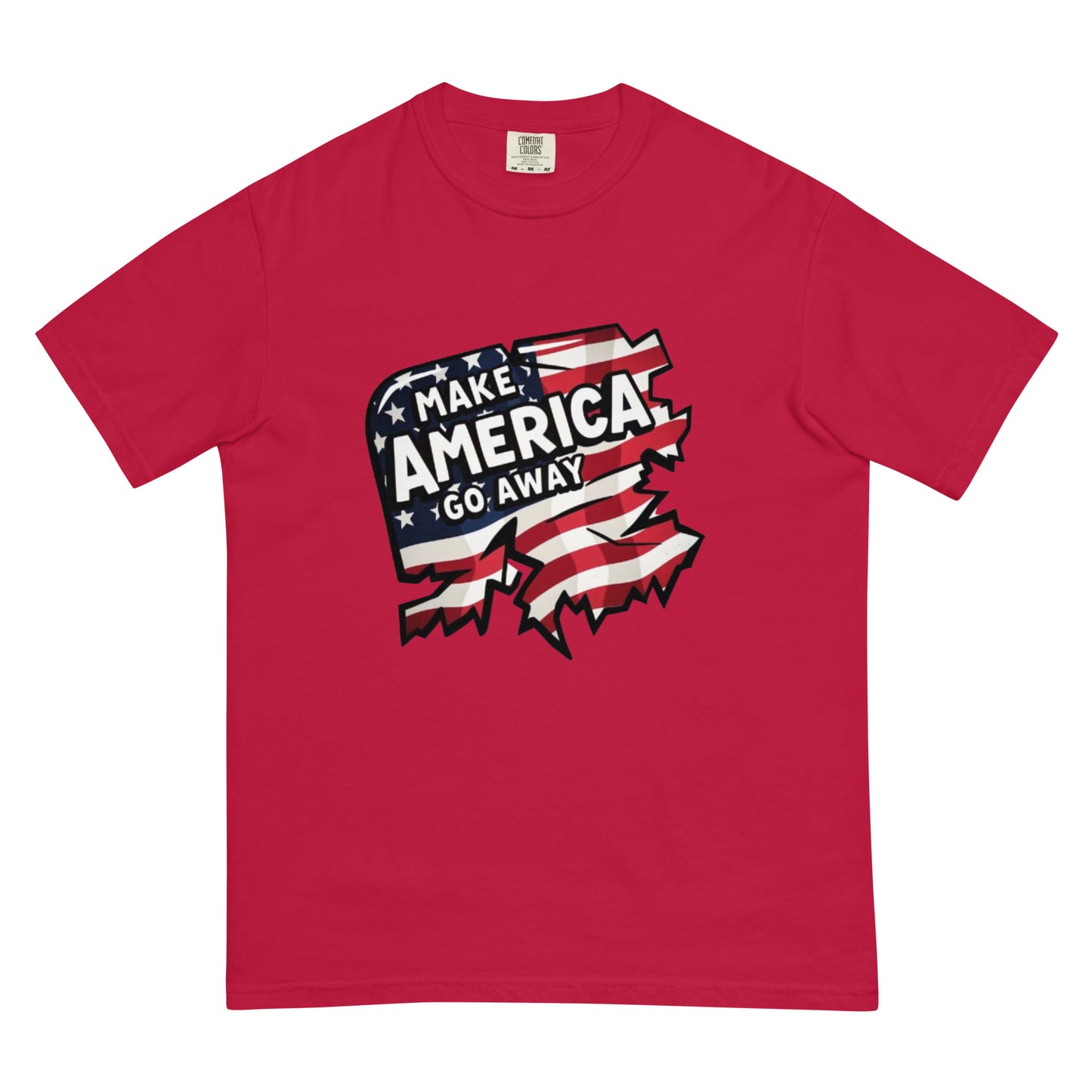 MAGA “Make America Go Away” Unisex garment-dyed heavyweight t-shirt  from Rare Plus Apparel – unique movie & pop culture inspired design.