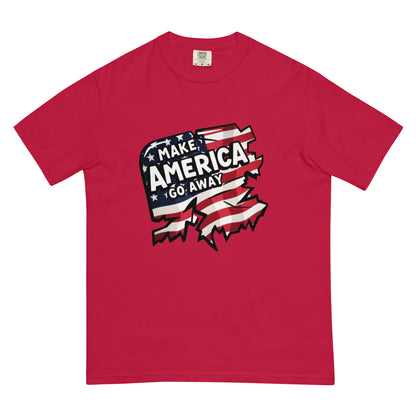 MAGA “Make America Go Away” Unisex garment-dyed heavyweight t-shirt  from Rare Plus Apparel – unique movie & pop culture inspired design.