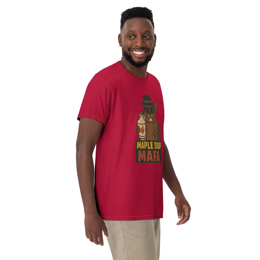 Maple Syrup Mafia Unisex garment-dyed heavyweight t-shirt  from Rare Plus Apparel – unique movie & pop culture inspired design.