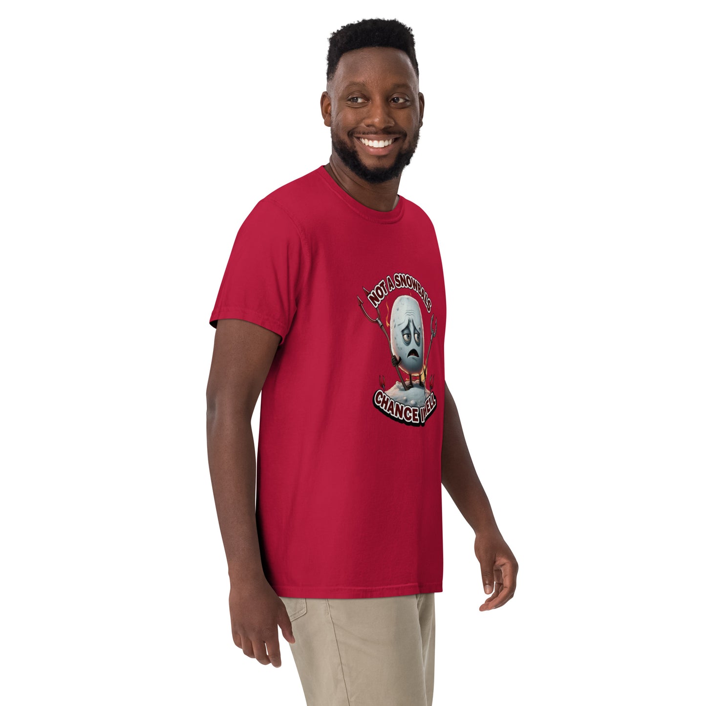 Not a Snowball’s Chance in Hell Unisex garment-dyed heavyweight t-shirt  from Rare Plus Apparel – unique movie & pop culture inspired design.