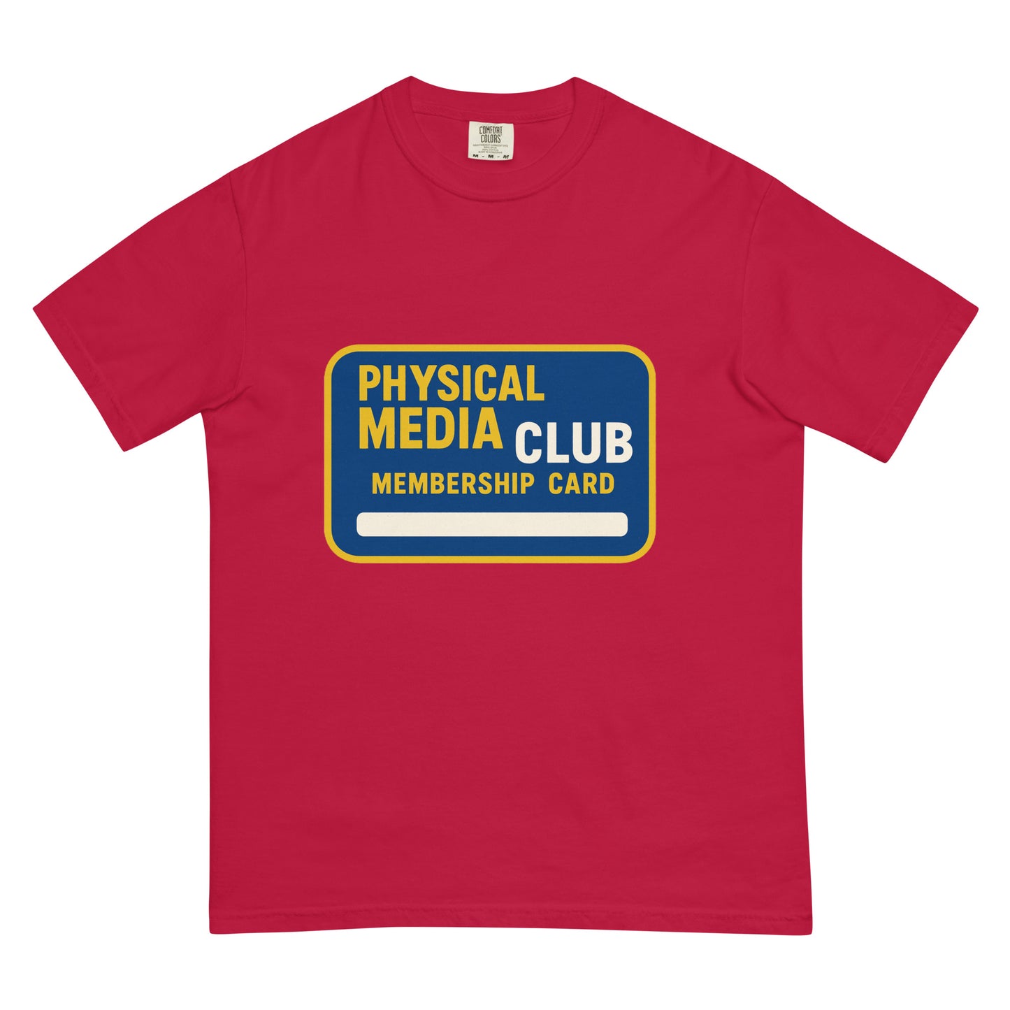 Physical Media Club Unisex garment-dyed heavyweight t-shirt  from Rare Plus Apparel – unique movie & pop culture inspired design.