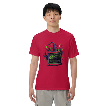 “Witching Hour Radio” Spells, Static, Screams Unisex garment-dyed heavyweight t-shirt