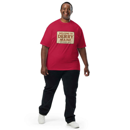 Welcome to Derry, Maine: Founded 1851 Unisex garment-dyed heavyweight t-shirt