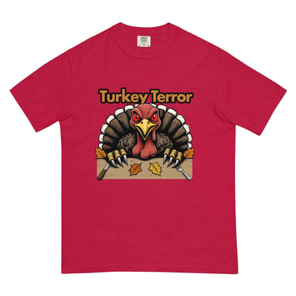“Turkey Terror” Feast of Fear Unisex garment-dyed heavyweight t-shirt
