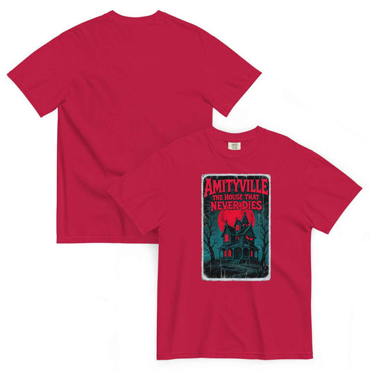 Amityville — The House That Never Dies Unisex t-shirt garment-dyed heavyweight