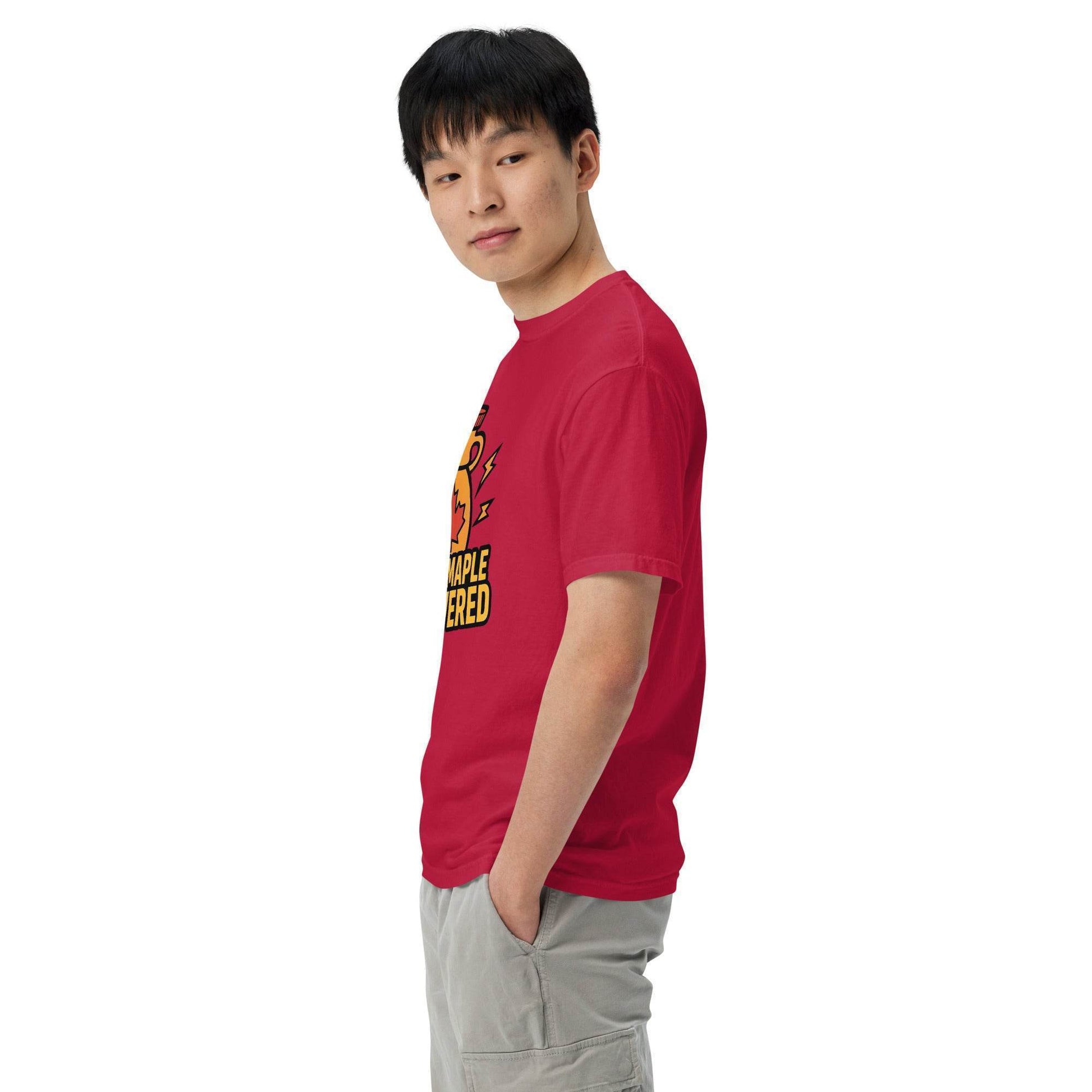 100% Maple Powered Unisex garment-dyed heavyweight t-shirt  from Rare Plus Apparel – unique movie & pop culture inspired design.