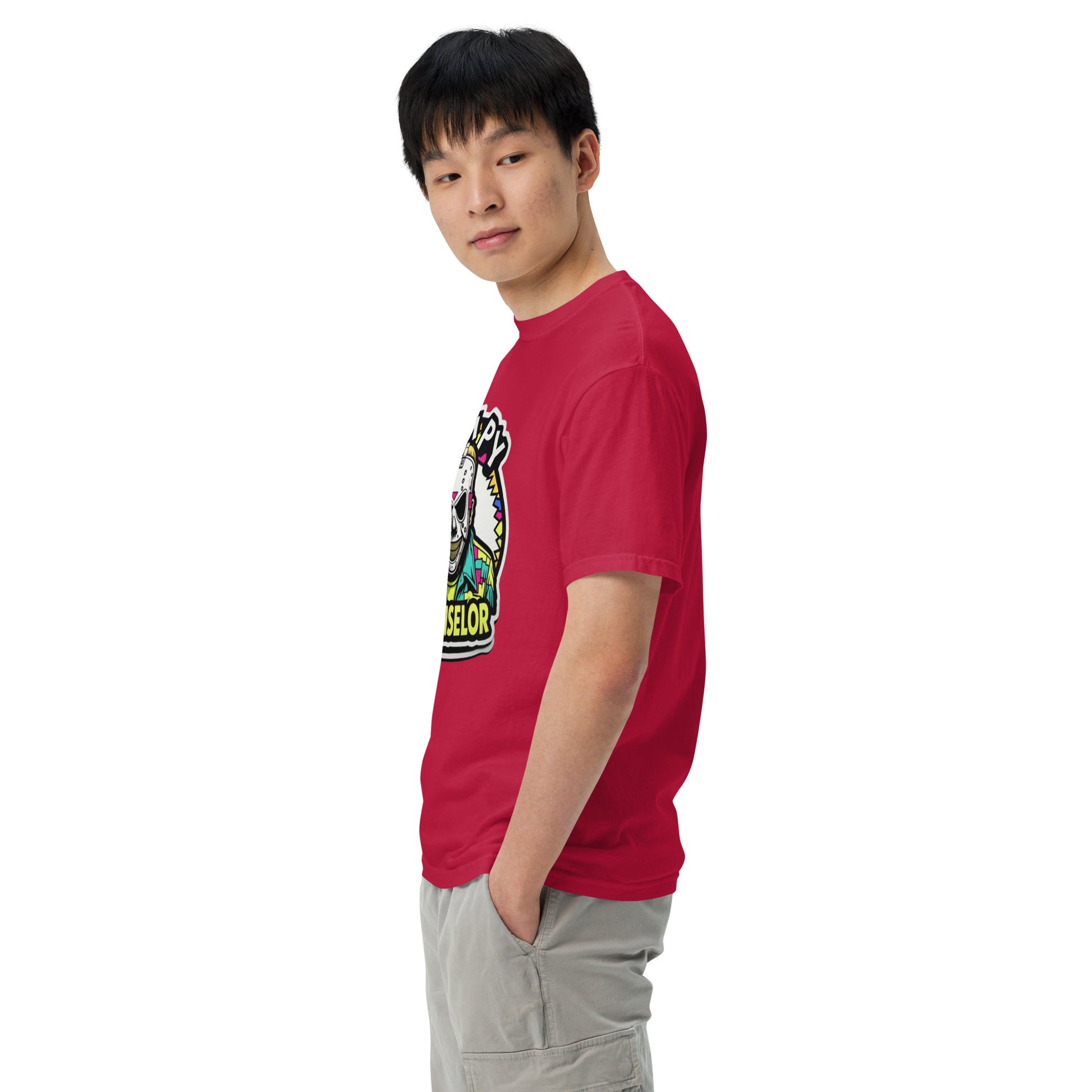 Campy Counselor Unisex garment-dyed heavyweight t-shirt  from Rare Plus Apparel – unique movie & pop culture inspired design.