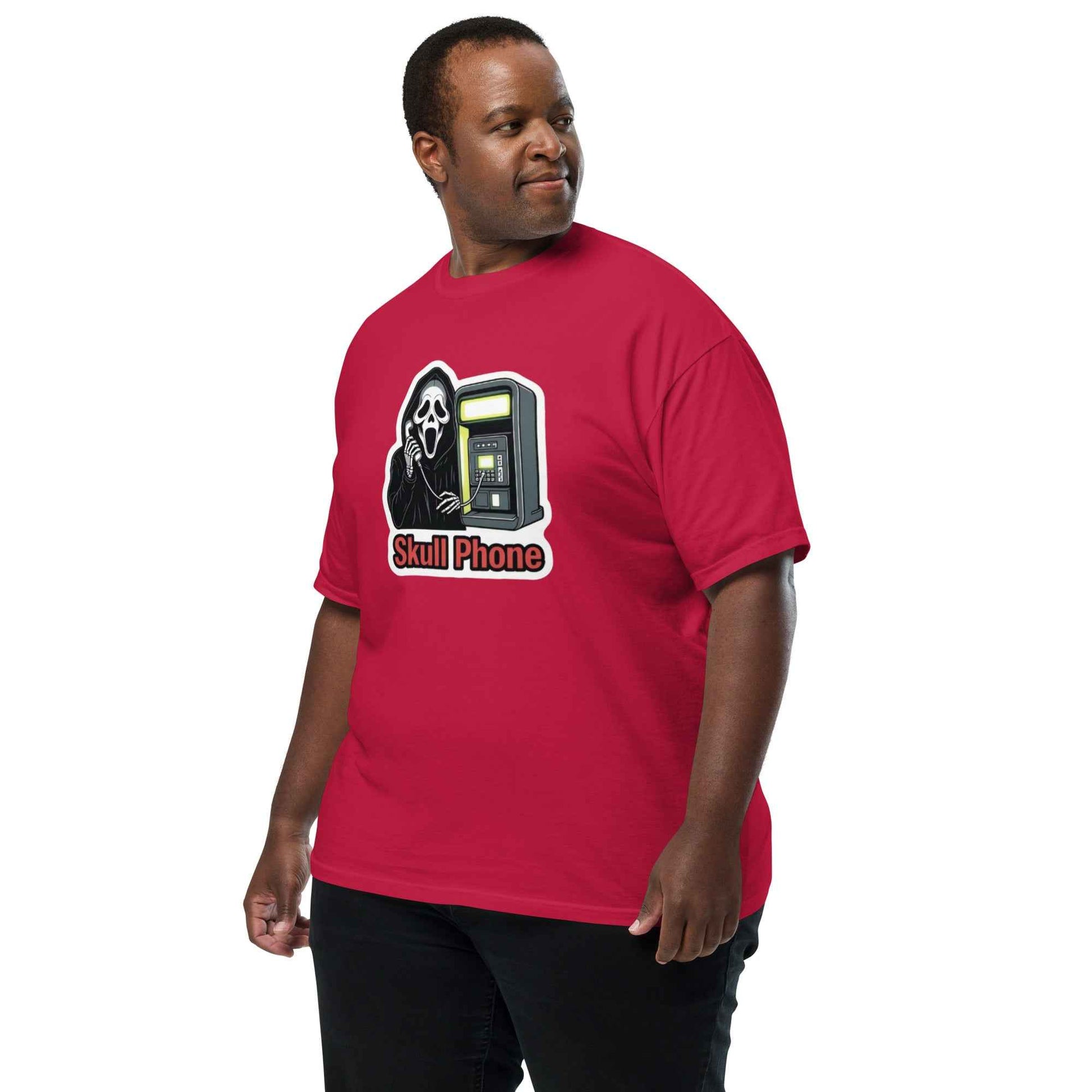 Skull Phone Skeleton Unisex garment-dyed heavyweight t-shirt
