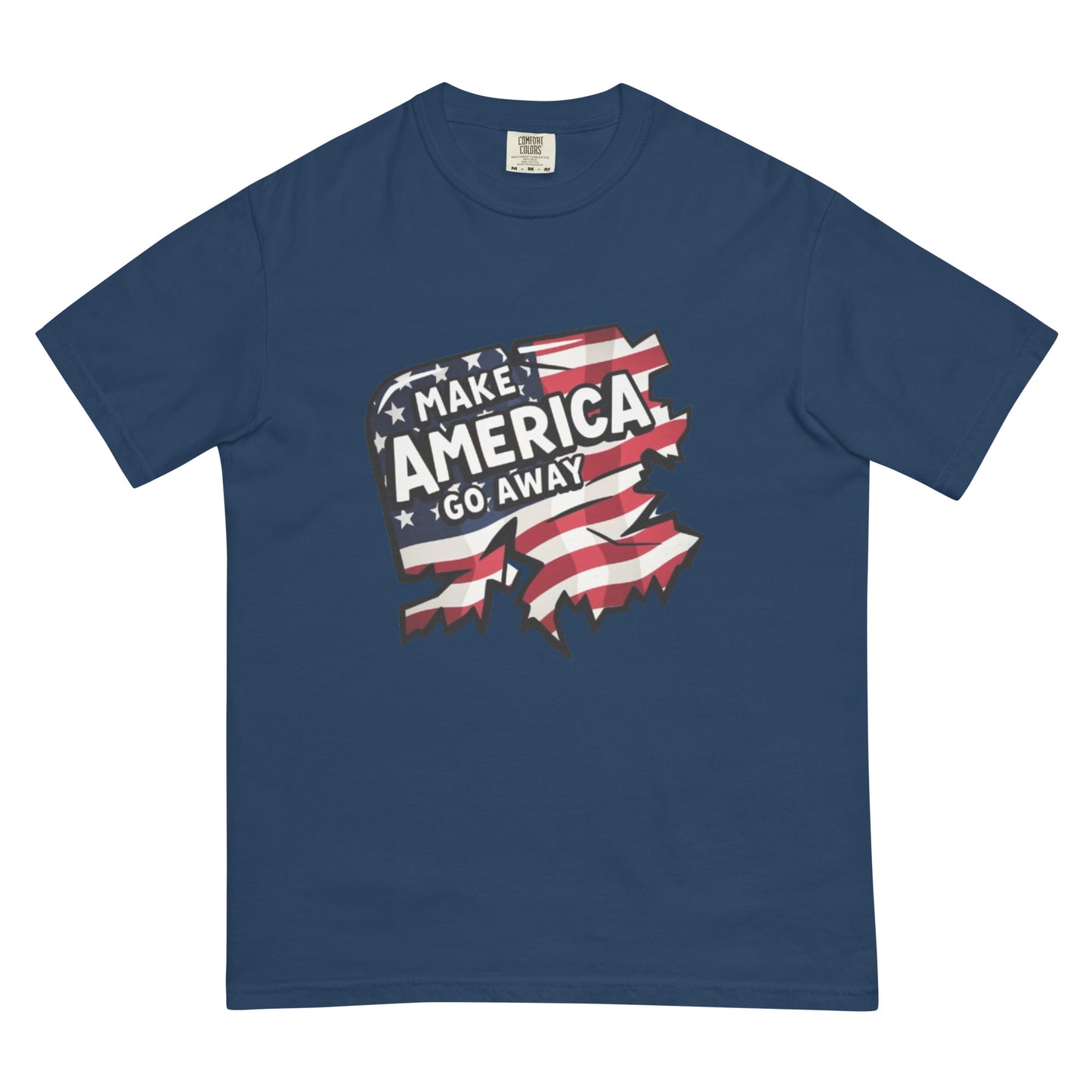 MAGA “Make America Go Away” Unisex garment-dyed heavyweight t-shirt  from Rare Plus Apparel – unique movie & pop culture inspired design.