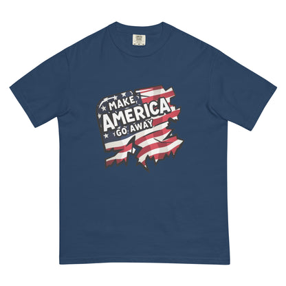 MAGA “Make America Go Away” Unisex garment-dyed heavyweight t-shirt  from Rare Plus Apparel – unique movie & pop culture inspired design.