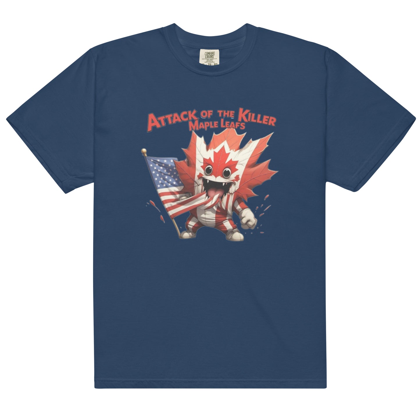 Maple Mayhem Unisex garment-dyed heavyweight t-shirt  from Rare Plus Apparel – unique movie & pop culture inspired design.