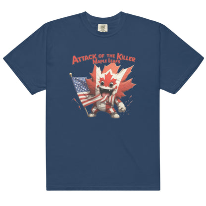 Maple Mayhem Unisex garment-dyed heavyweight t-shirt  from Rare Plus Apparel – unique movie & pop culture inspired design.