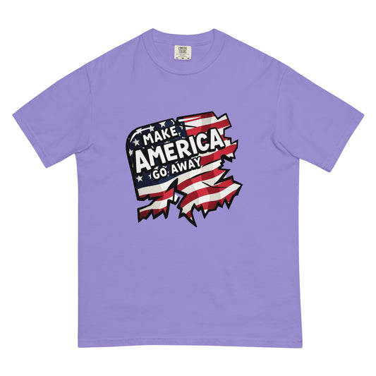 MAGA “Make America Go Away” Unisex garment-dyed heavyweight t-shirt  from Rare Plus Apparel – unique movie & pop culture inspired design.